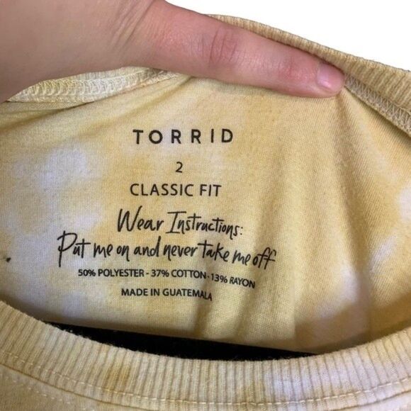 Torrid Tie-Dye Jersey T-Shirt Powerful & Brilliant Multicolor Size 2x 18/20 - Picture 6 of 8